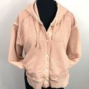 Anthropologie Saturday Sunday  Pale Pink Cropped Sweater Jacket Photo 1