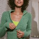Aerie Cropped Green Polo Sweater Photo 1