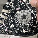 Converse  Run Star Women 6 Platform High Top Paint Splatter Black Canvas Photo 4