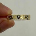 Michael Kors Gold-Tone Brass Logo Band Ring Size 8 Photo 0