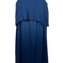 J Jill Purejill Linen Blue Lagonlook Minimalist Maxi Sleeveless Dress XL Tall Photo 0