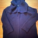 Talbots  Petites Women’s 1XP Navy Blue Open Cardigan Chunky Cozy‎ Fall Sweater Photo 0