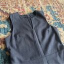 Theory Miyani Split Front Dress In Charcoal Grey Stretch Wool size 10 Photo 2