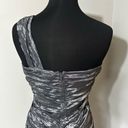 Daisy  Textured Silver Dress in Size Large Photo 4