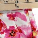 Isaac Mizrahi  Shorts Women 16 Pink Floral Water Color High Rise Stretch Tropical Photo 5