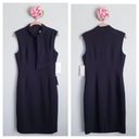 Harper ‎ Rose Tie Neck Sheath Black Dress Photo 1