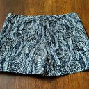 White House | Black Market  Shorts Blue Fern Design Size 6 Photo 1