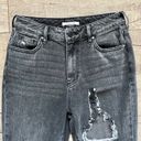 PacSun Black Distressed High Rise Denim Mom Jeans Retro 90s Y2K 00s Size 28 Photo 1