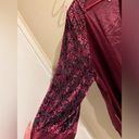 Delicates Sophia By  Woman Size 2x Sexy Burgundy Kimono Robe Silky Photo 4