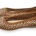 Cliffs  White Mountain Leather Flats Faylie Cognac and White Women's Size 10M Photo 2