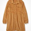 American Eagle AE CORDUROY BABYDOLL SHIRT DRESS Photo 3