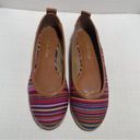 Bella Vita Women's Size 7N  NWB Multi-Color Striped Fabric Slip On Loafers Photo 1