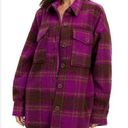 Good American NWT  Thistle plaid Shacket Photo 0