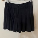 Alice + Olivia  faded black silk pleated mini skirt 0 Photo 2