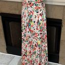 Floral Abstract One Shoulder Pleated Maxi Dress no tags size Medium Photo 5