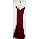 La Femme  Chic Off the Shoulder Evening Dress in Wine Size US 10 Photo 2