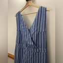 Aura  Lightweight Striped Wide Legged Tank Romper Size XL Photo 1