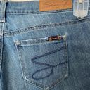 Seven7  Skinny Easy Fit Cropped Capri Length Roll Cuff Blue Jeans Denim Size 4 Photo 6