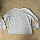 Orvis  Classic Women’s Crewneck Sweatshirt - Size L - Gray White Striped - GUC Photo 5