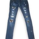 Max Rave Distressed Camouflage Patched Jeans Photo 0