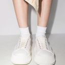 Jil Sander  Olona Flatform Sneakers Platform White Leather 40 Photo 7