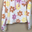 Grayson Threads NWT  Women’s Barbie Embroidered Fleece Sherpa Floral Print Hoodie Photo 2