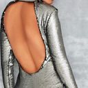 House Of CB Starlight Silver Sequin Back Dress Photo 3