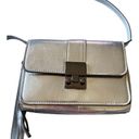 Sondra Roberts SQUARED Super cute silver metallic look crossbody bag Photo 1