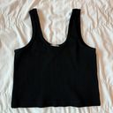 Cotton On Black Ribbed Crop Top Photo 0