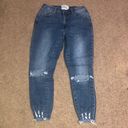 One Teaspoon  High Waist Raw Fray Destroyed Distressed Freebirds II Ankle Jean 28 Photo 2