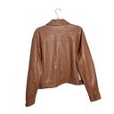 Wilfred  Free Gaze Vegan Leather Jacket Epicurean Brown Size Large Aritzia NEW Photo 3