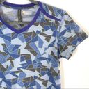 Cabela's Active Geo Camo Print Tee Short Sleeve T-Shirt Blue Photo 6