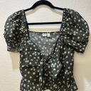 Abound Cropped Floral Blouse Photo 0