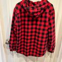 Boston Traders Womens Flannel Sherpa Lined Shacket Size Large Photo 4