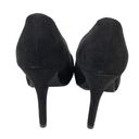 Loft Ann Taylor  Suede Heels Black Size 6 Photo 3