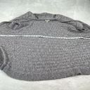 The Loft  Ann Taylor Open Front Cardigan Knit Sweater Womens Size L Gray Short Sleeve Photo 11