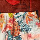 Self Esteem White and multicoloured Hawaiian print crop top size medium Photo 4