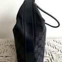Gucci  GG Black Monogram Canvas and Leather Shoulder Bag Photo 4