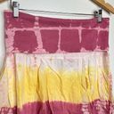 Tracy Evans  Limited Long Tie Dye Skirt Size Large Fold Over Waist Boho Hippie Photo 3