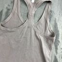 Lululemon  Womens Tank Size 6 Racerback Purple Acid Wash Fitted Race Length Logo Photo 6