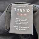 Torrid  Jeans Womens Plus Size 22S Black Bombshell Skinny Stretch Denim Distress Photo 4