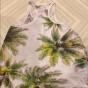 Chaser  White with Palm Tree Racerback Tank Top. Photo 5