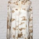 Nordstrom Found  LG Dreamer Tie Dye Oversized Hoodie Beach Loungewear Beige Photo 0