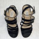 Krass&co 9&. Vintage block heel leather upper size 7 strappy 90's 2 3/4" Y2K Photo 2