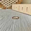 American Vintage Vintage “Bliss” Rosegold Diamond Tiara Stacking Ring Pinkie Feminine Princess Jewelry Photo 5