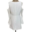 Alexis  Ivory Long Sleeve Button Front Mini Dress size Small Photo 6