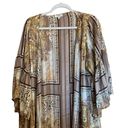 Umgee  Large Multicolor Boho Metallic Open Front Duster Cardigan Sweater Topper Photo 1