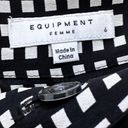 Equipment  Bergen 100% Silk Checkered Cropped Pants, EUC, Size 6, MSRP $340 Photo 11