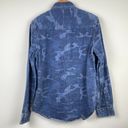 Calvin Klein Jeans  - Dark Denim Camo Button-Down Western Shirt - Size M Photo 1