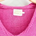 Judith March  Pink Chenille Chunky Yarn Pullover Oversized Sweater Top Size M Photo 5